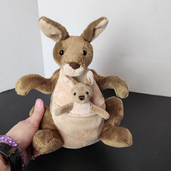 Gund Other - Gund Jirra the Kangaroo With Baby Plush Toy Stuffed Animal